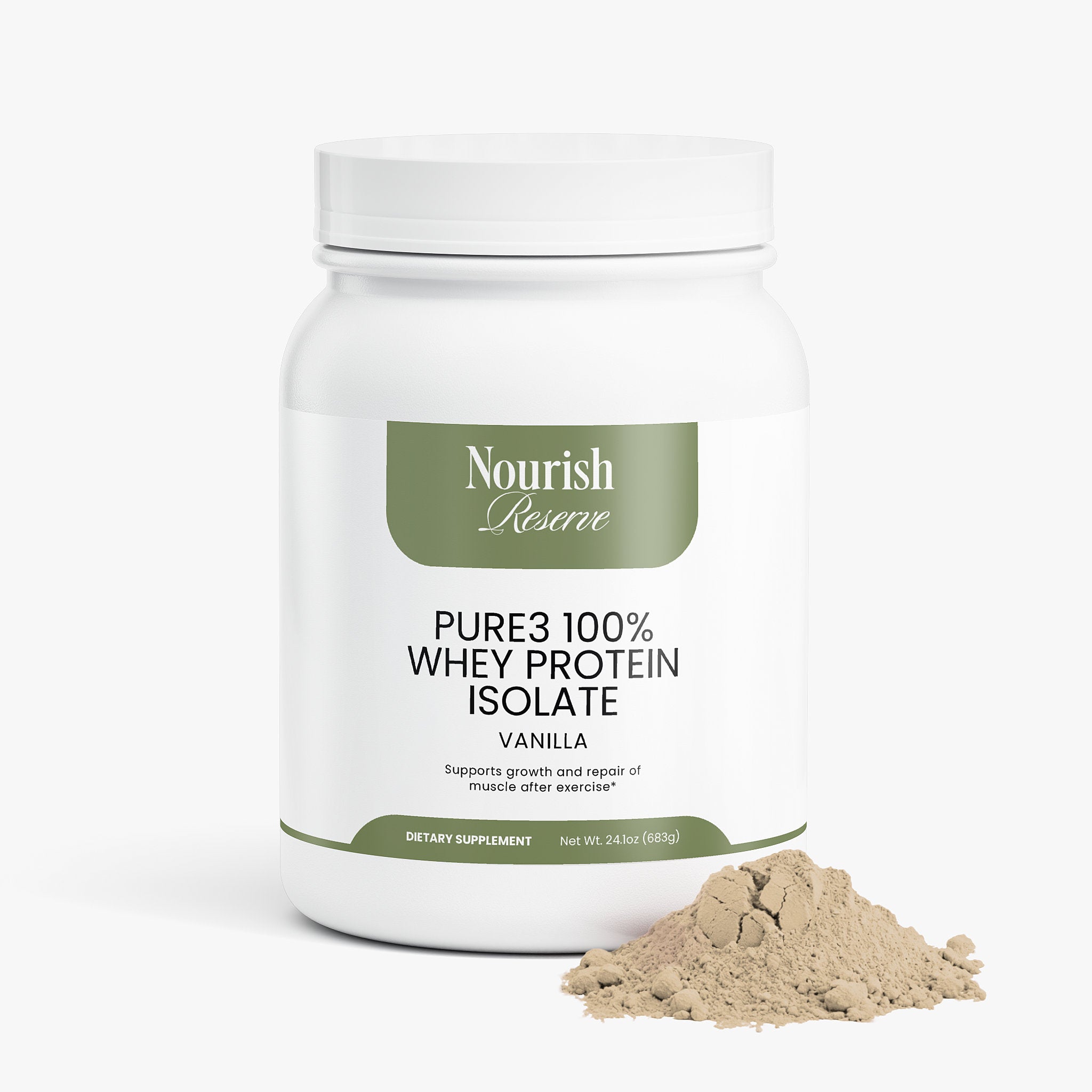 Pure3 100% Whey Protein Isolate (Vanilla)