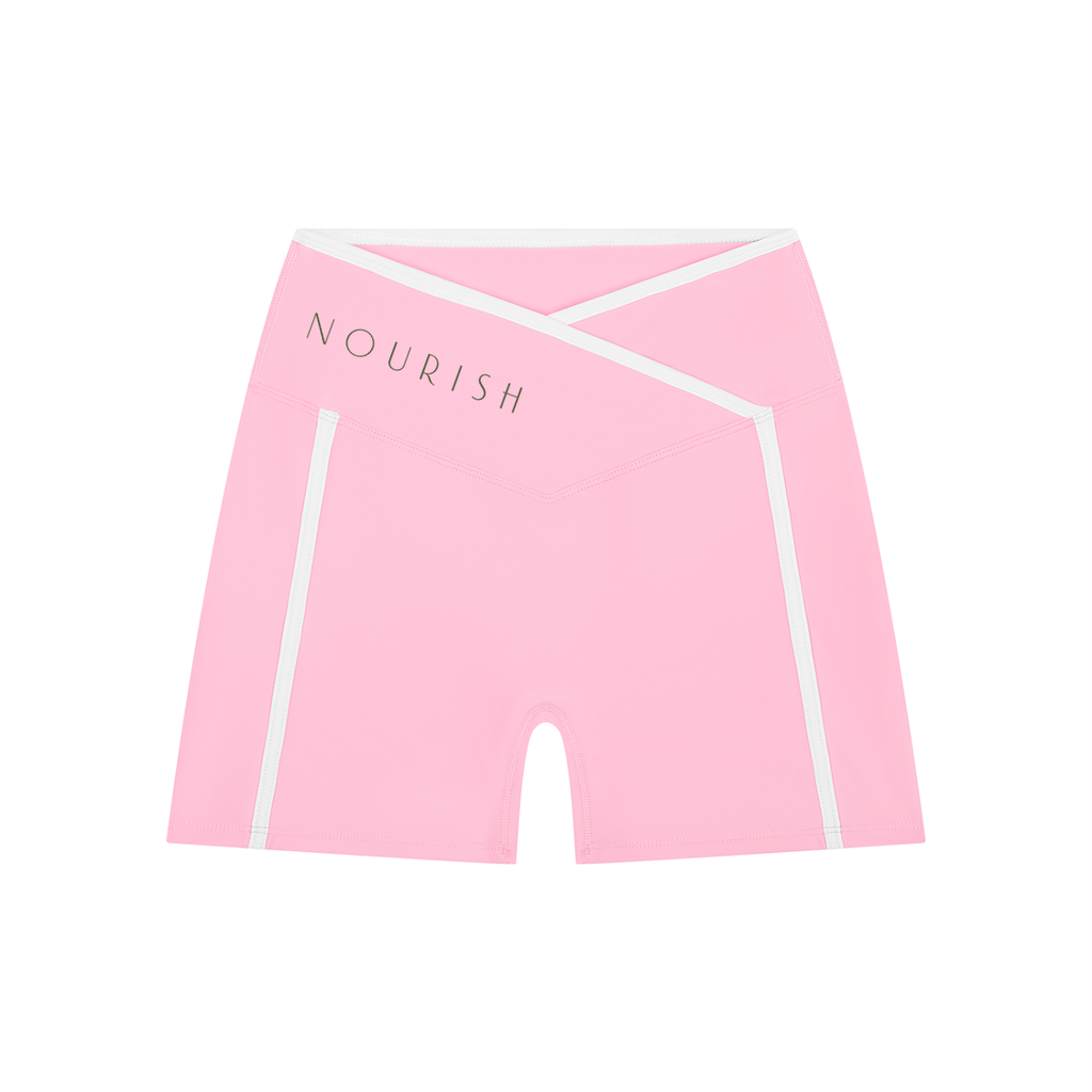 Women’s High Rise Color Block Yoga Shorts