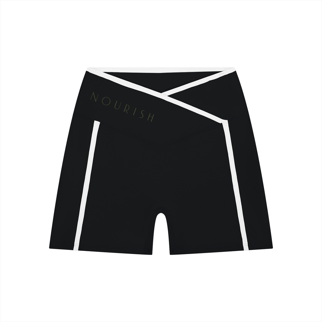 Women’s High Rise Color Block Yoga Shorts