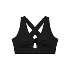 Women's Twist Front V-Neck Sports Bra